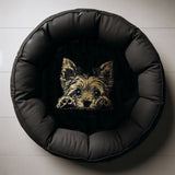 Stickdatei Applikation Yorkshire Terrier "Lucy" - realistisch - FÜR HELLE & DUNKLE STOFFE