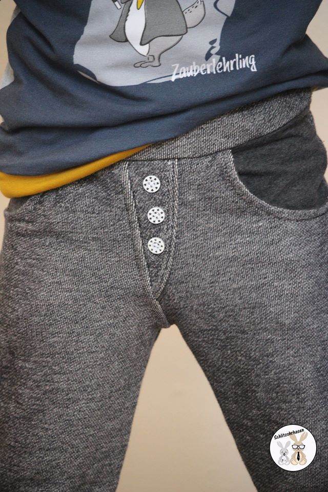 Alldayhose (3 Hosentypen mit verschiedenen Weiten und Figurtypen) für 69cm-140cm Körpergröße - Sewando
