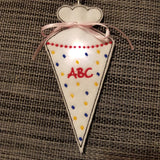 Stickdatei - Lichterkette "Schultüte"