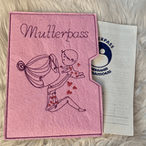 Stickdatei Mutterpass Doodle Mama mit Baby Set 849 - Sewando