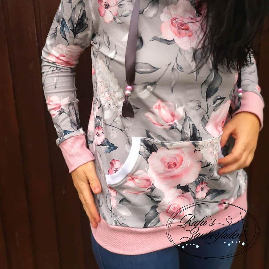 Schnittmuster Sweatjacke Hoodie LUAN Gr. 34-54 : - Sewando