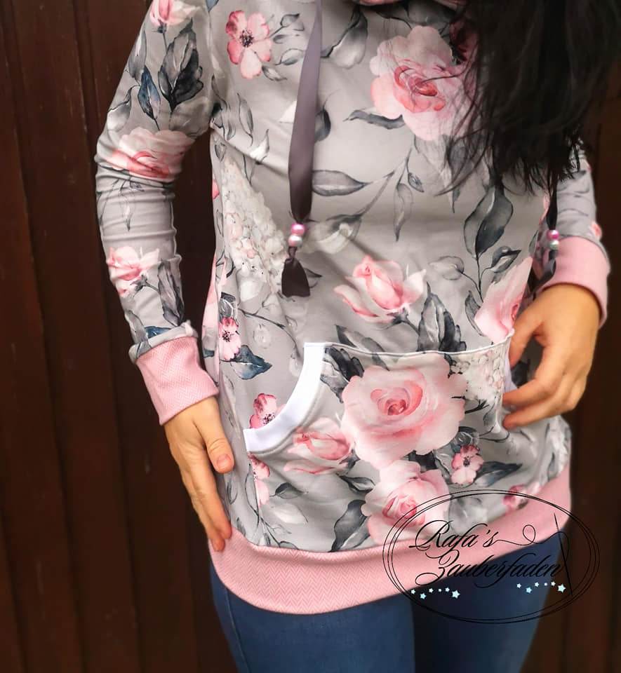 Schnittmuster Sweatjacke Hoodie LUAN Gr. 34-54 : - Sewando