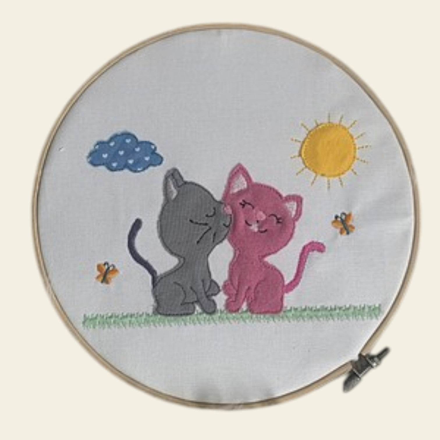 Stickdatei Katze Applikation Set 860 - Sewando