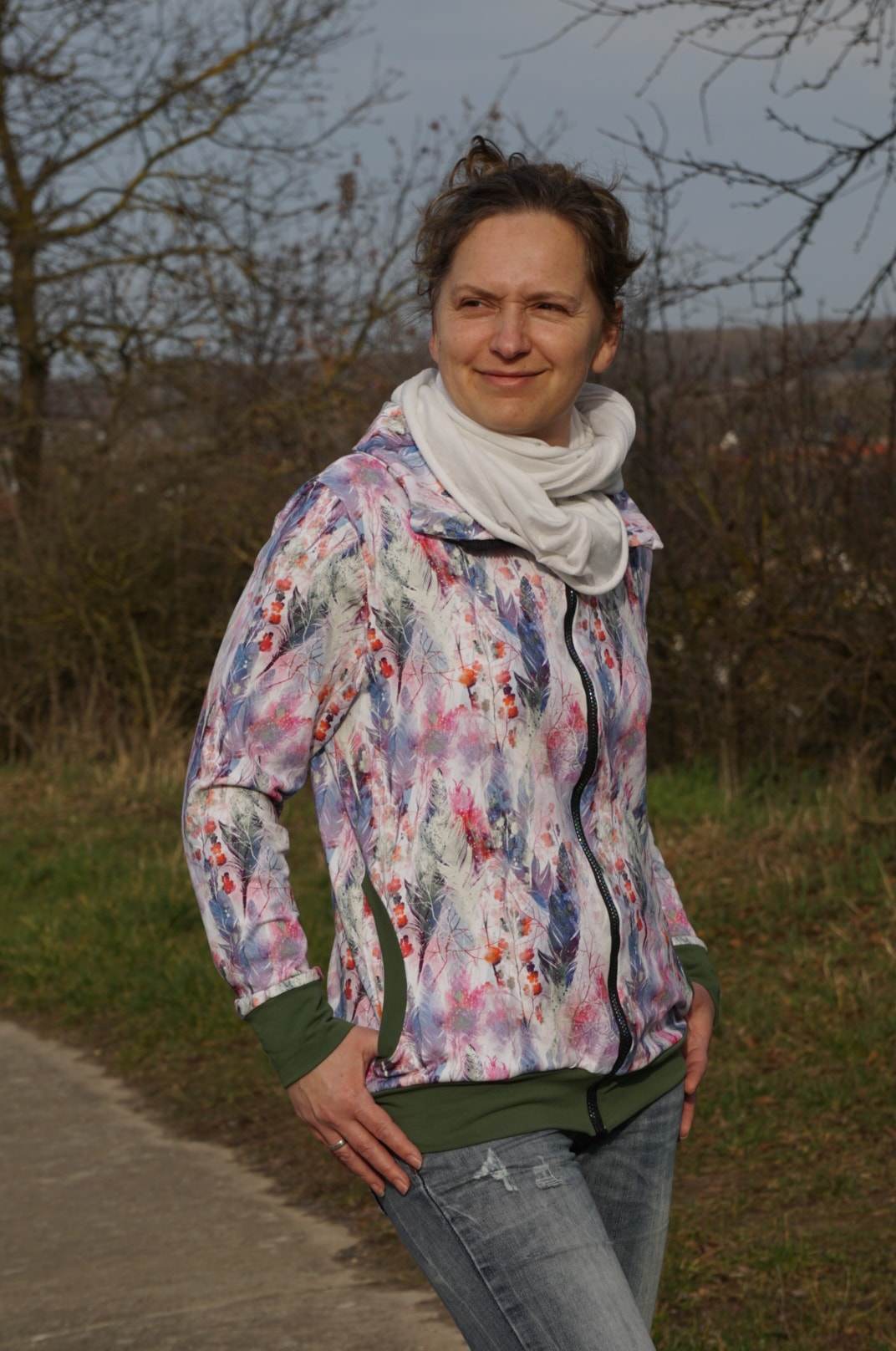 Schnittmuster Sweatjacke Hoodie LUAN Gr. 34-54 : - Sewando