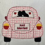 Stickdatei Doodle Hochzeitsauto Set 862 - Sewando