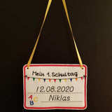 Stickdatei - Schild / Tafel zur Einschulung - Sewando