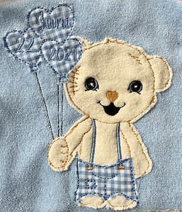 Stickdatei Teddy Boy Doodle Applikation Set 864 - Sewando