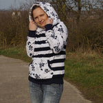 Schnittmuster Sweatjacke Hoodie LUAN Gr. 34-54 : - Sewando