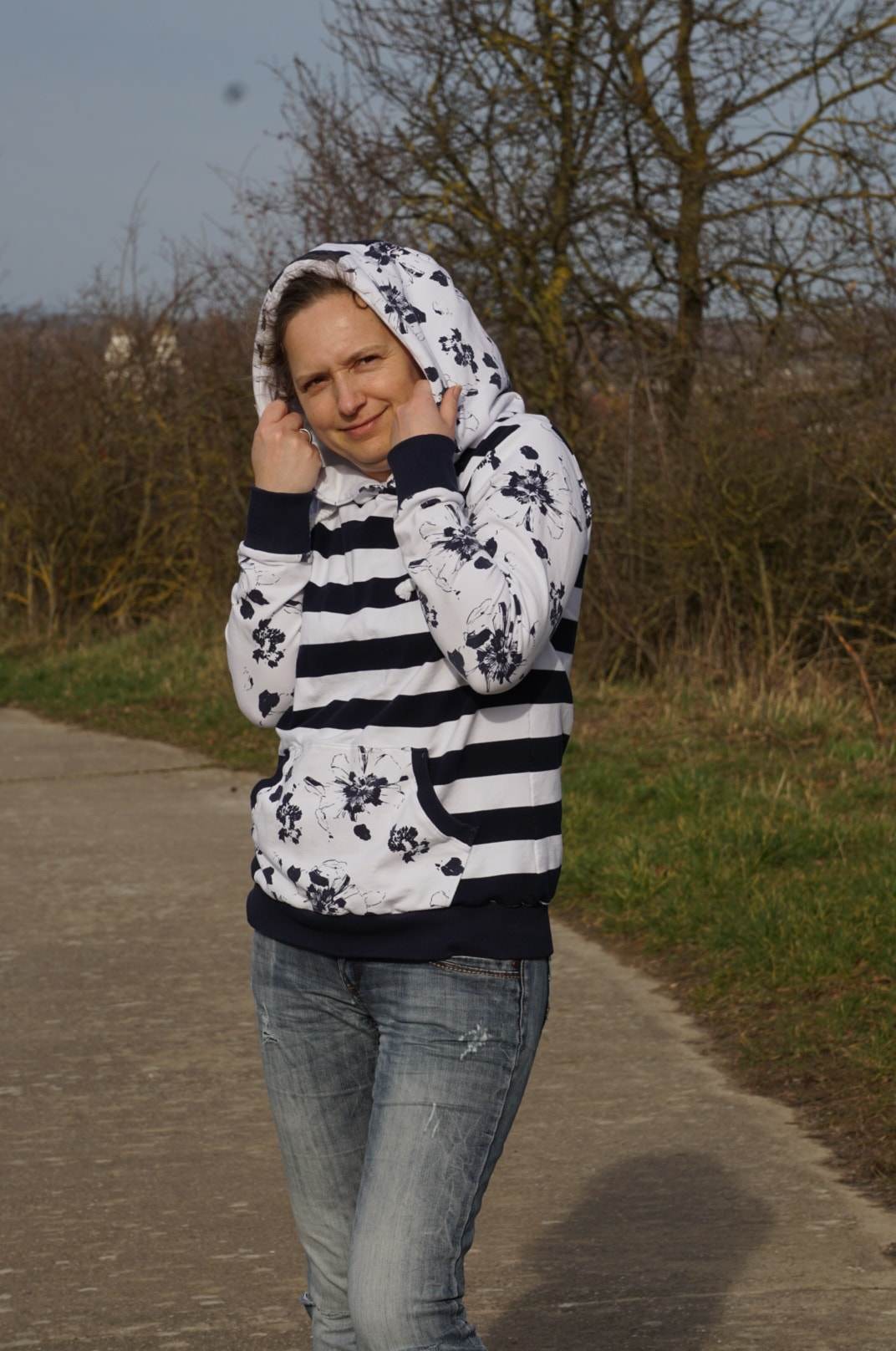 Schnittmuster Sweatjacke Hoodie LUAN Gr. 34-54 : - Sewando