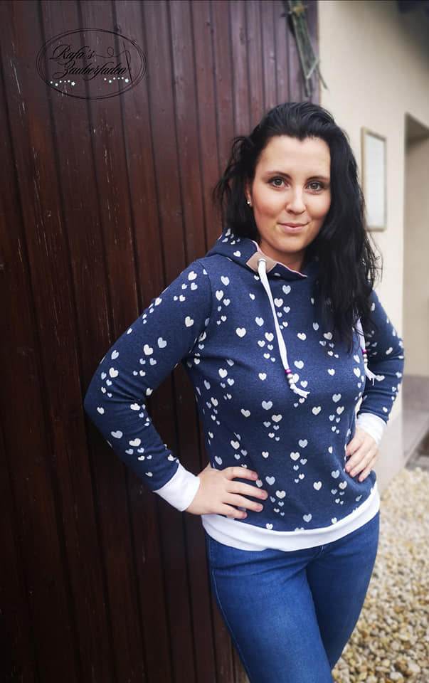 Schnittmuster Sweatjacke Hoodie LUAN Gr. 34-54 : - Sewando