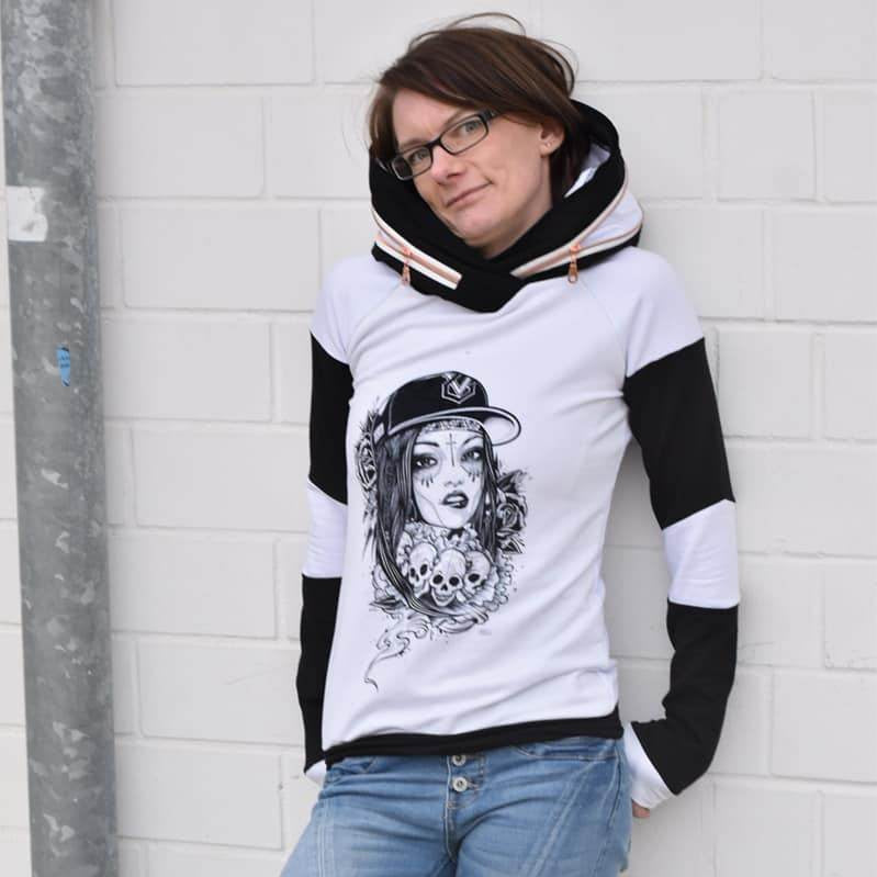E-Book Raglan Hoodie Lotta Gr. 32-52 inkl. Beamerdatei - Sewando