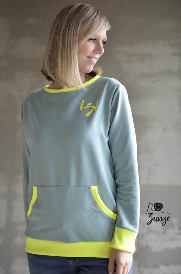 Schnittmuster Sweatjacke Hoodie LUAN Gr. 34-54 : - Sewando