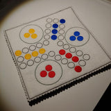 Stickdatei - Spiel "LUDO - Mensch ärgere....." für 3 und 4 Spieler