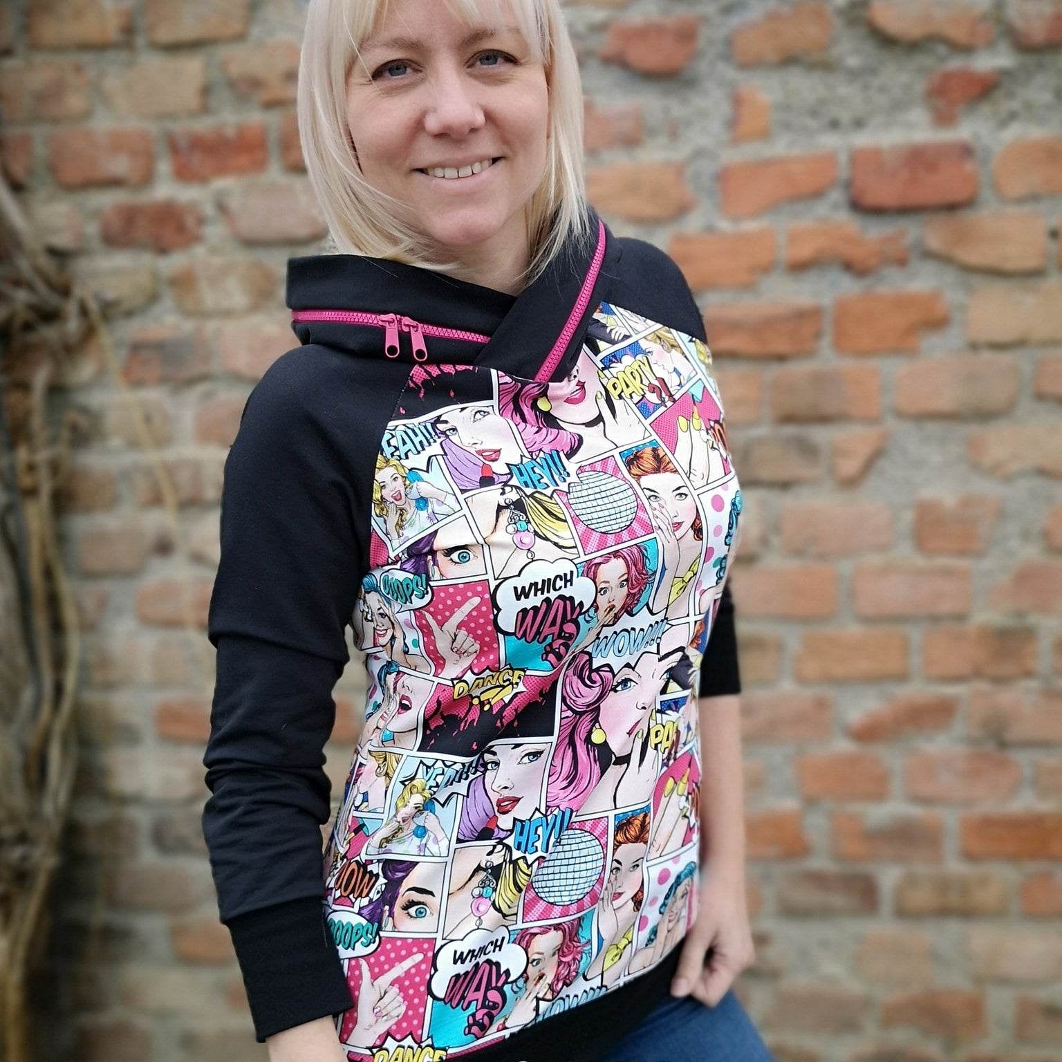 E-Book Raglan Hoodie Lotta Gr. 32-52 inkl. Beamerdatei - Sewando