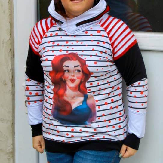 E-Book Raglan Hoodie Lotta Gr. 32-52 inkl. Beamerdatei - Sewando