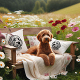 Stickdatei Golden Doodle "Chooper"- realistisch - FÜR HELLE STOFFE