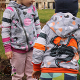 Kinder Hoodiejacke "Kleine-Uma" - Gr. 86-176 - Schnittmuster und Nähanleitung