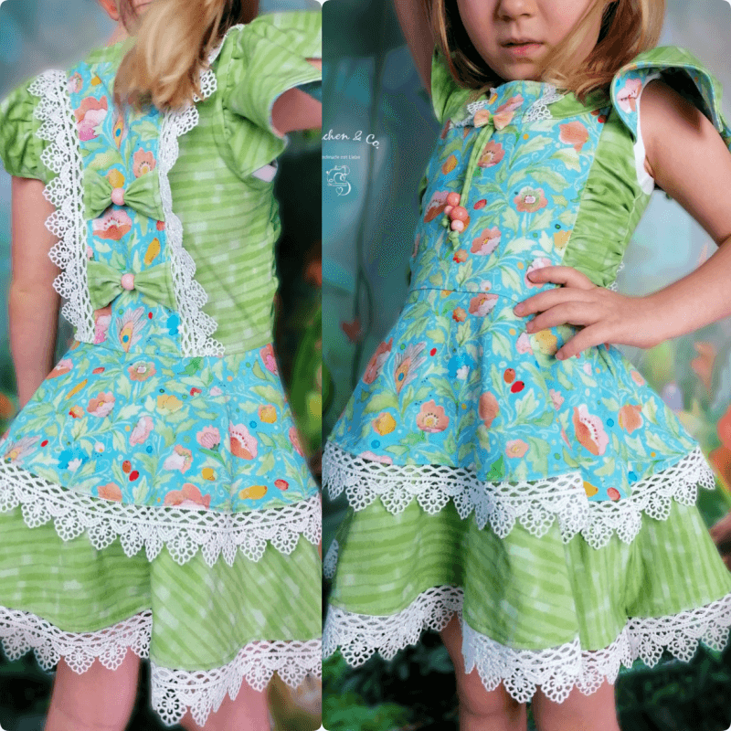 Schnittmuster Kleid AppleJuicy Gr. 80 bis 152 - Sewando