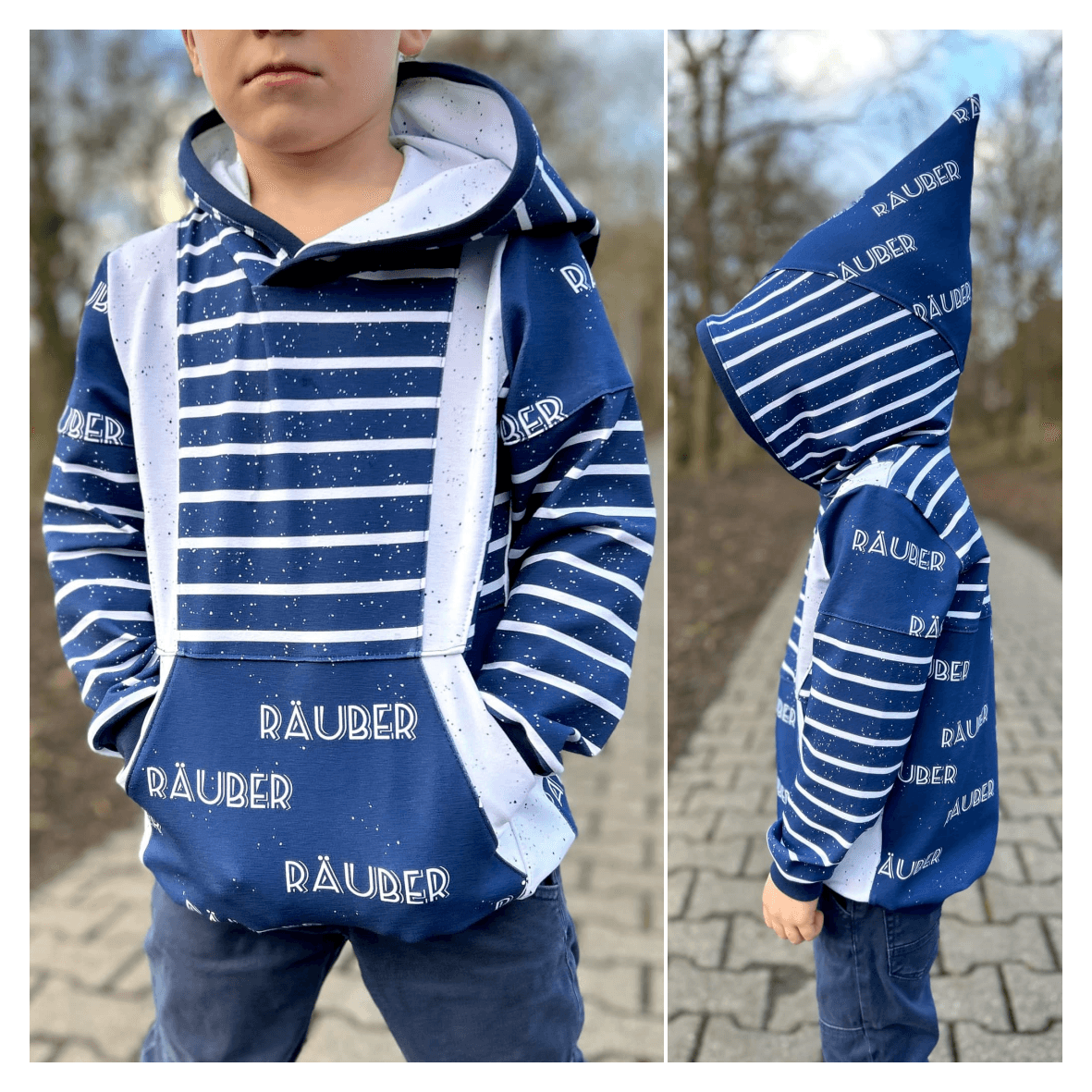 Schnittmuster Pullover Hoodie Bexx Gr. 80 bis 152 - Sewando