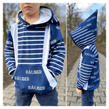 Schnittmuster Pullover Hoodie Bexx Gr. 80 bis 152 - Sewando
