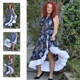 ADORABLE MARCELLINA - ROBE MAXI FÉMININE 32-46 - Sewando