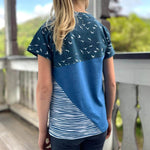 Schnittmuster Mirror Shirt Kombiversion A0/A4 Gr. 62 bis 158 - Sewando