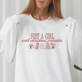 Plotterdatei Weihnachten SVG - Just a Girl with Christmas Priorities