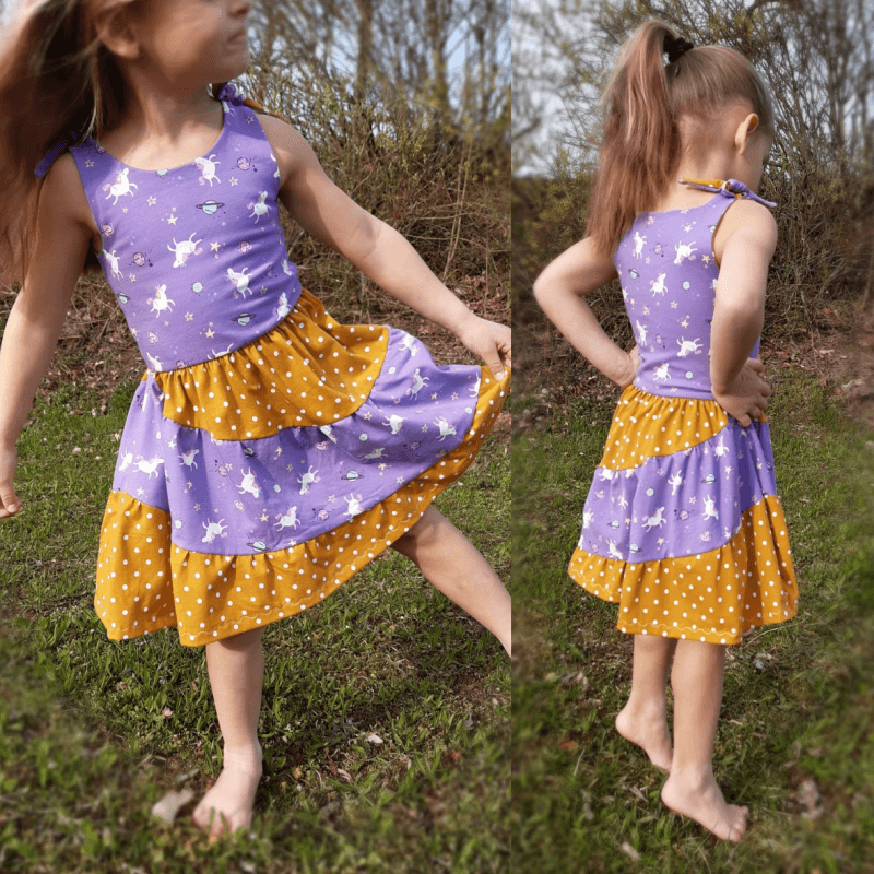 Schnittmuster Kleid Alilly Gr. 80 bis 152 - Sewando