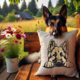 Stickdatei Applikation Deutscher Schäferhund "Helli" - realistisch - FÜR HELLE & DUNKLE STOFFE