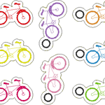 Stickdatei Schlüsselanhänger - Fahrrad & Drahtesel - Sewando