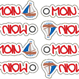 Stickdatei - Anhänger "MOIN"