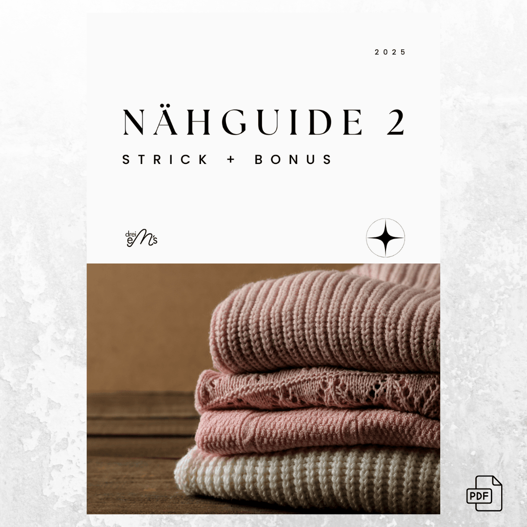 PDF- NÄHGUIDE 2 für Strickstoffe + Bonus : - Sewando