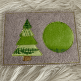 Stickdatei Weihnachten Mug Rug Tannenbaum Patchwork Set 905 Weihnachten - Sewando