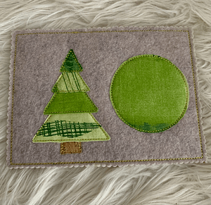 Stickdatei Weihnachten Mug Rug Tannenbaum Patchwork Set 905 Weihnachten - Sewando