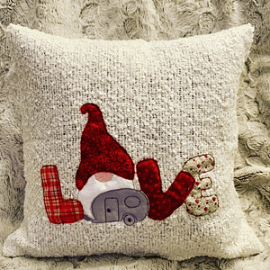 Stickdatei Doodle Wichtel Gnome in Love mit Wohnwagen Set 907 - Sewando