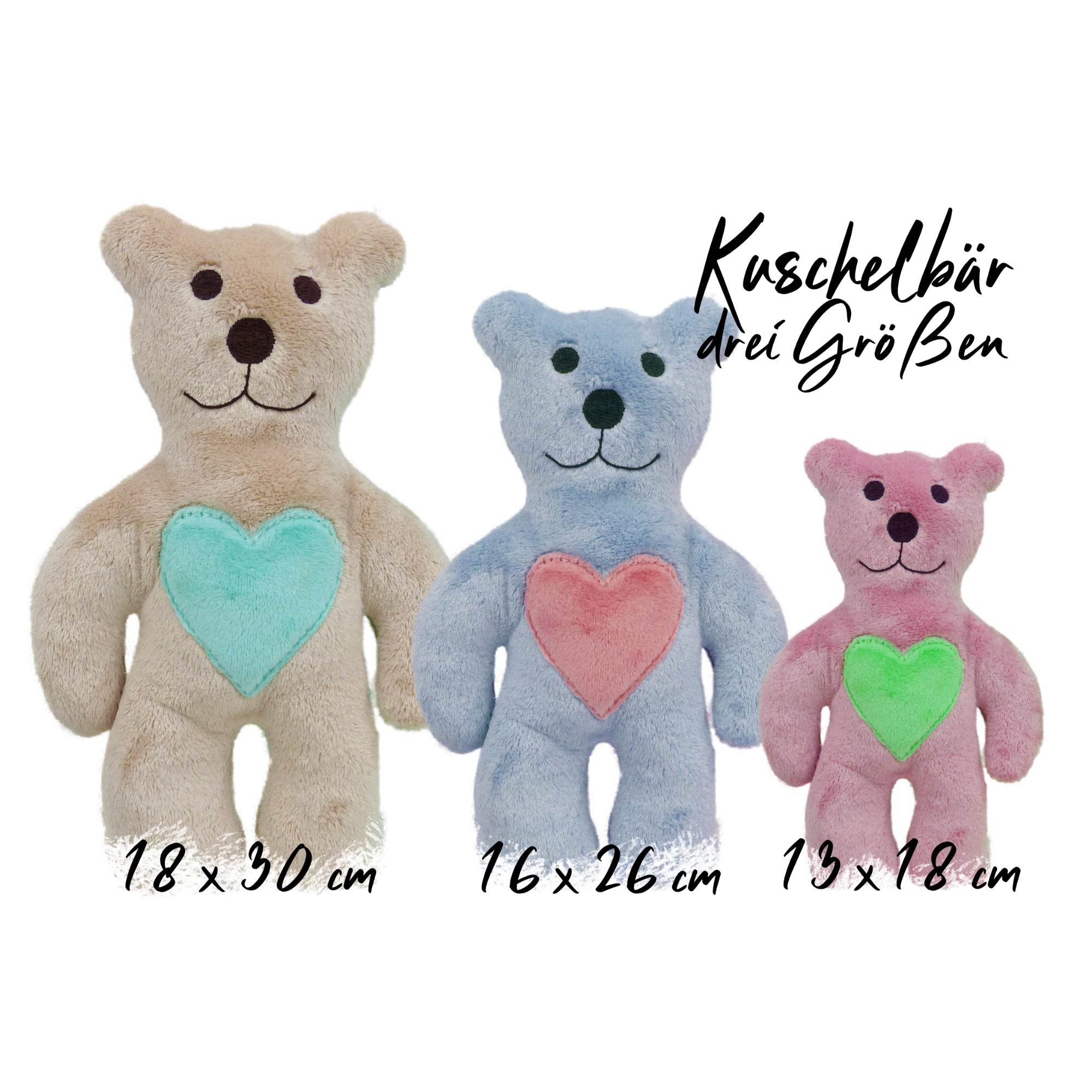 Stickdatei Kuschelbär ITH in drei Größen - Sewando