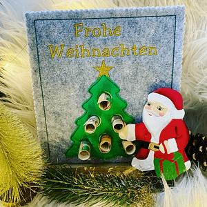 Stickdatei Geldbaum für Weihnachten Tannenbaum Doodle Set 910 - Sewando