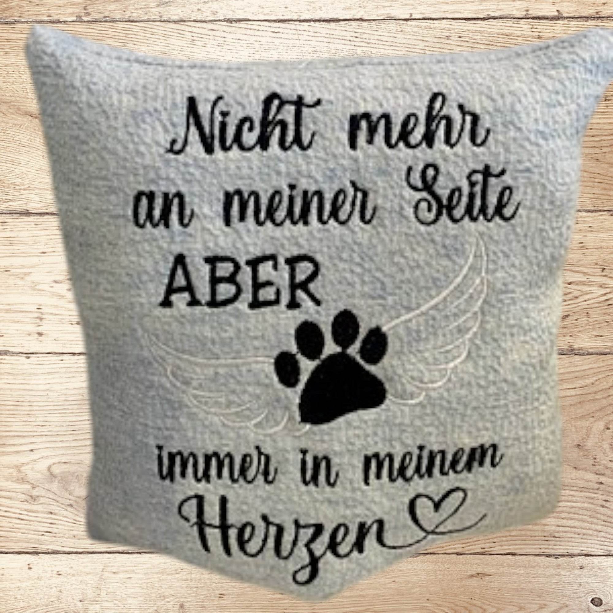 Stickdatei Trauer Haustier Für immer in meinem Herzen Set 915 - Sewando