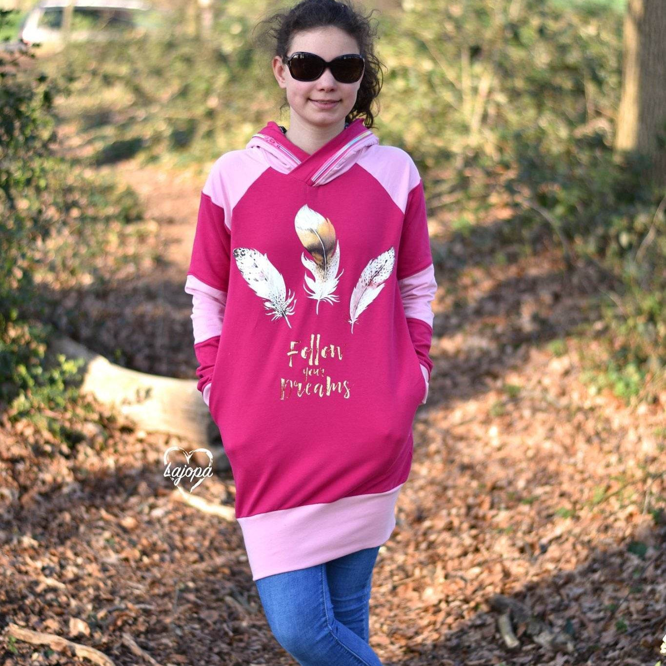 E-Book Raglan Hoodie Little Lotte Gr. 98-164 - Sewando