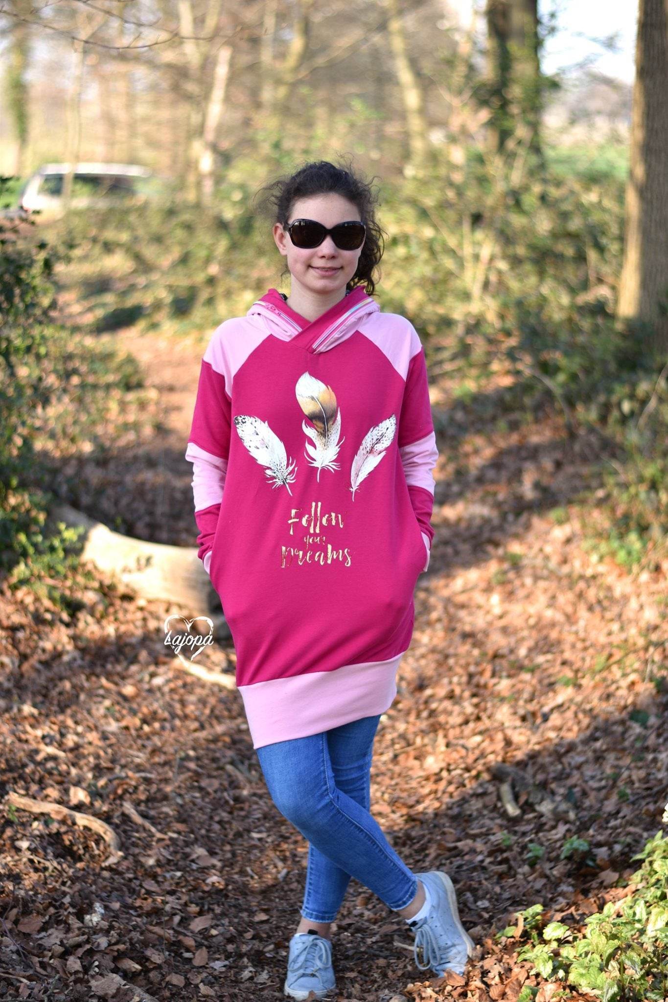E-Book Raglan Hoodie Little Lotte Gr. 98-164 - Sewando