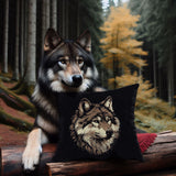 Stickdatei Wolf "Varg" - realistisch - FÜR DUNKLE STOFFE