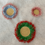 Stickdatei Fransenblume 3D Blumen 3 Größen Set 936 - Sewando