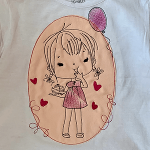 Stickdatei Birthday Girl 3 Doodle Set 927 - Sewando