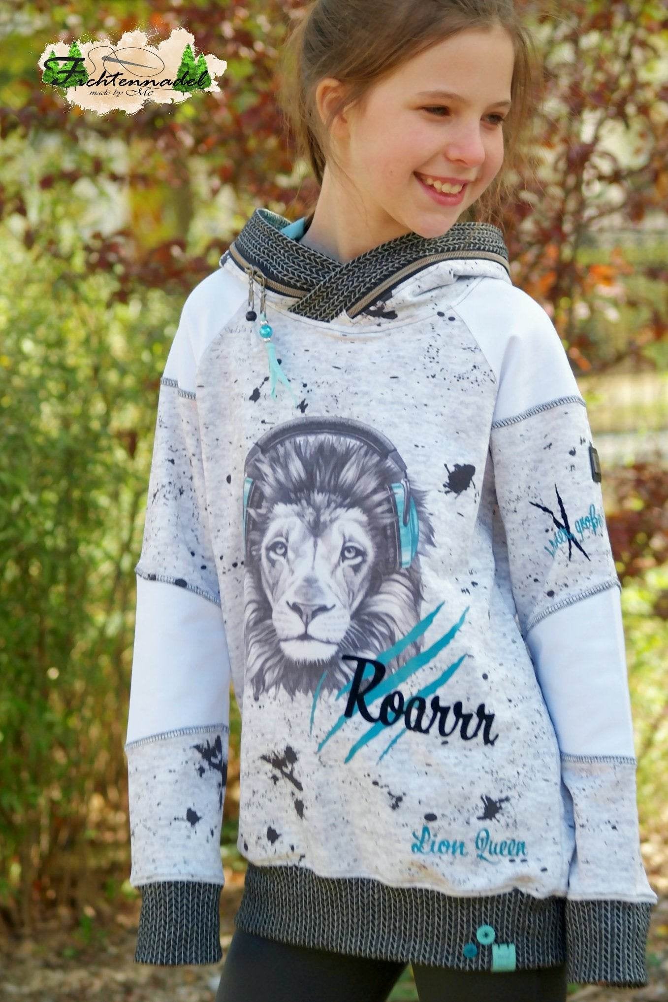 E-Book Raglan Hoodie Little Lotte Gr. 98-164 - Sewando