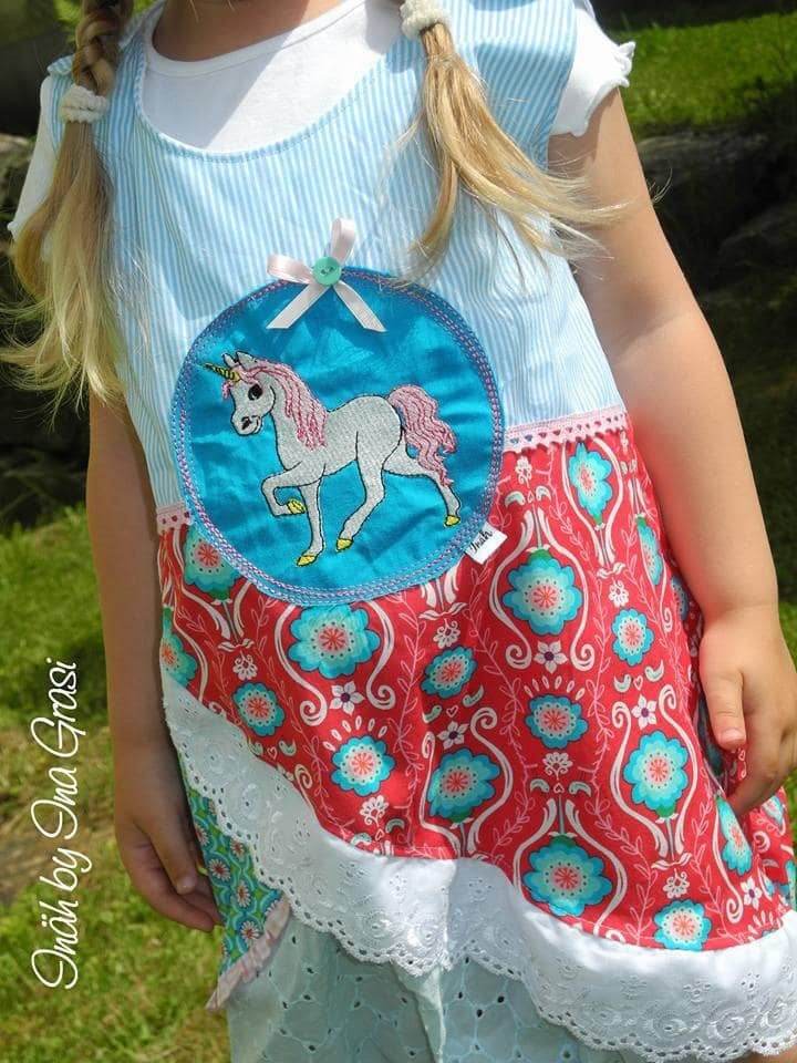 Einhorn Stickdatei, zauberhafter Märchencharme für deine Stickmaschine - Sewando