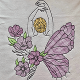 Stickdatei Schmetterling mit Blumen Set 931 - Sewando