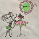 Stickdatei Cute Girl 1 Handmade Nähen Set 933 - Sewando