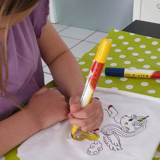 Einhorn Stickdatei – Ausmalmotiv für Kinder & kreative Regentage - Sewando