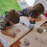 Ballerina Stickdatei – Ausmalmotiv für Kinder & kreative Regentage - Sewando