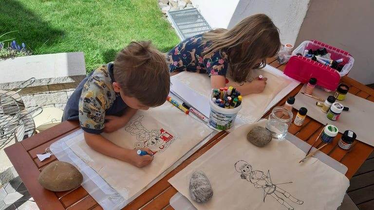 Ballerina Stickdatei – Ausmalmotiv für Kinder & kreative Regentage - Sewando
